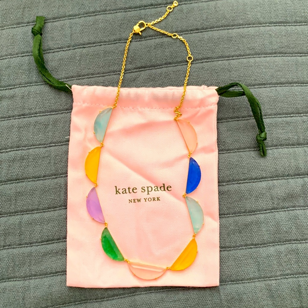 💯Auth Kate Spade multi color stone necklace